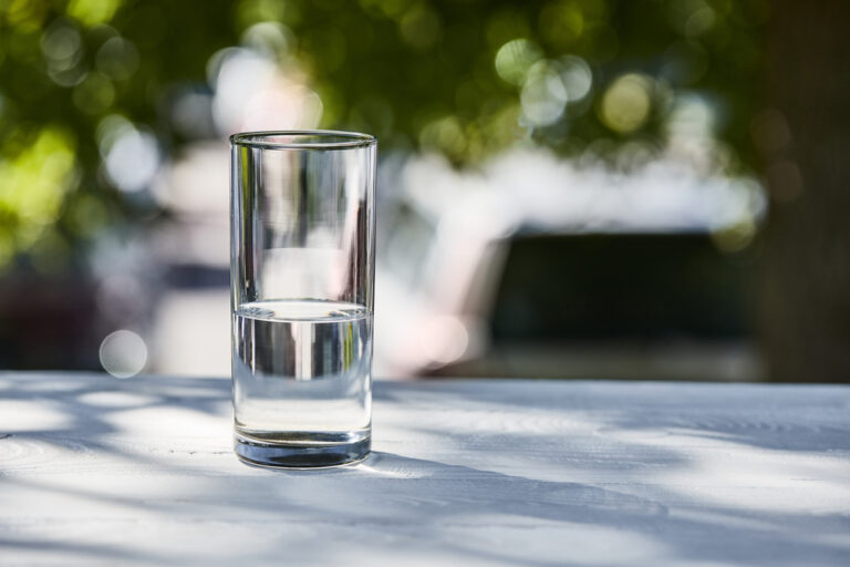 glass half full or glass half empty
